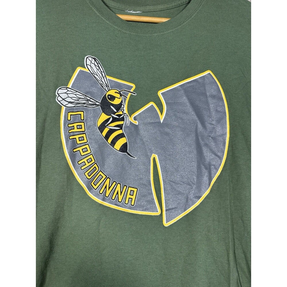 Wu Tang Clan Cappadonna T Shirt Mens Large Green Killa Bee Graphic Tee - Picture 2 of 7